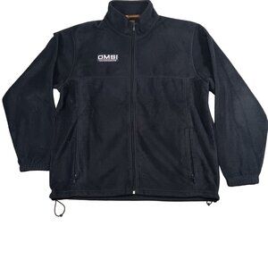 Harriton Full Zip‎ Sweater Black Turtleneck Mens XL